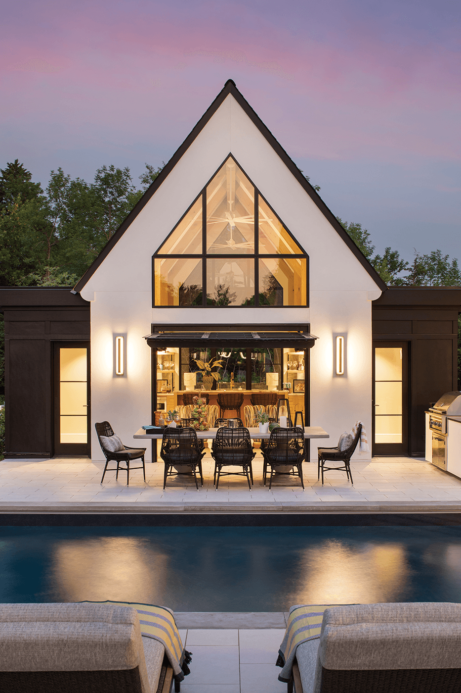 Contemporary home featuring Black Rhino Windows floor-to-ceiling glass