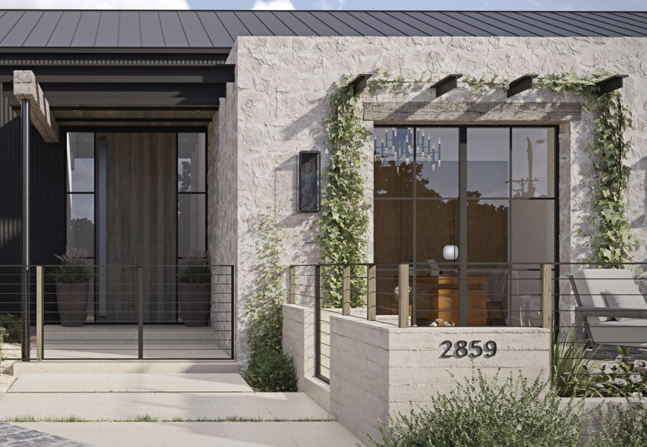 Black Rhino Windows minimal profile maximum glass system in modern home architecture